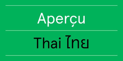 Apercu Thai Font Poster 6